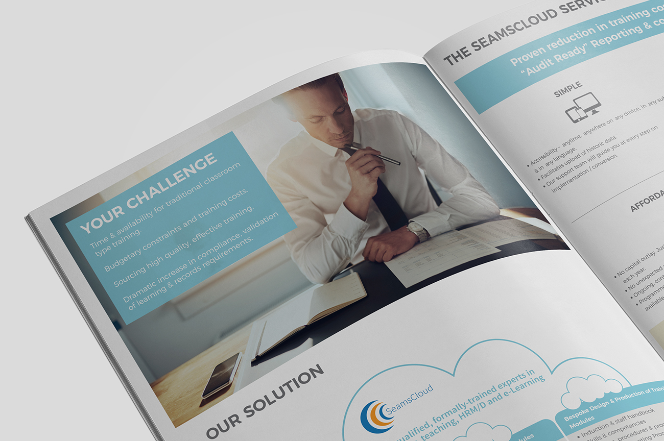 Brochure inner pages details for the business training company Optimum Results, Dundalk, Co Louth, Ireland